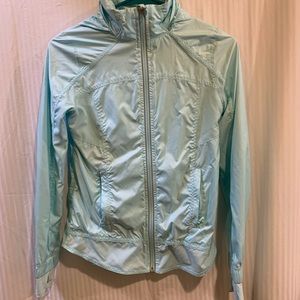 IVIVVA Zip Up Light Blue Hooded Windbreaker